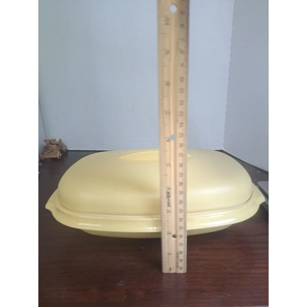 Vtg 1970s Tupperware 3peice Vegetable/Rice Steamer Set Harvest Gold 1273-5